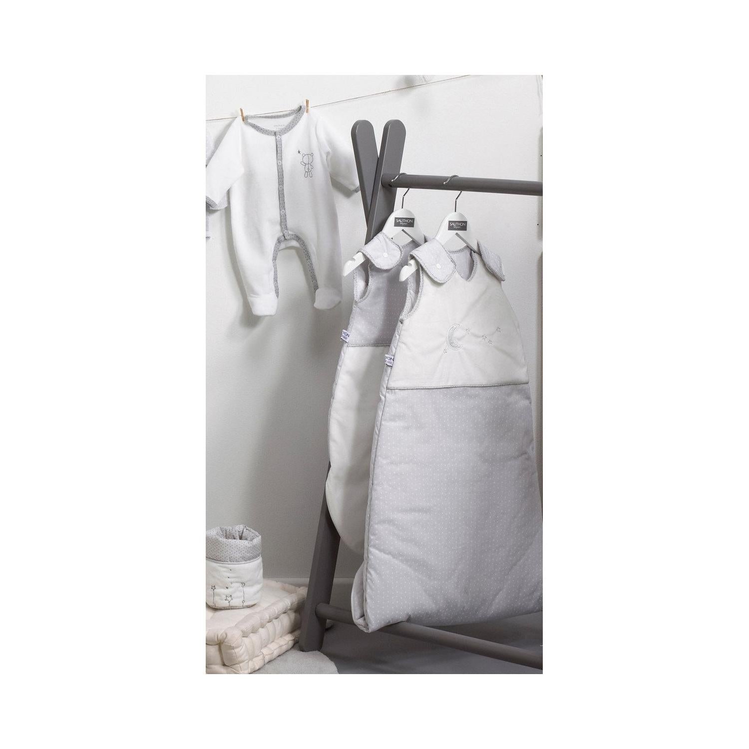 Gigoteuse Bébé Brodée En Coton - Blanc