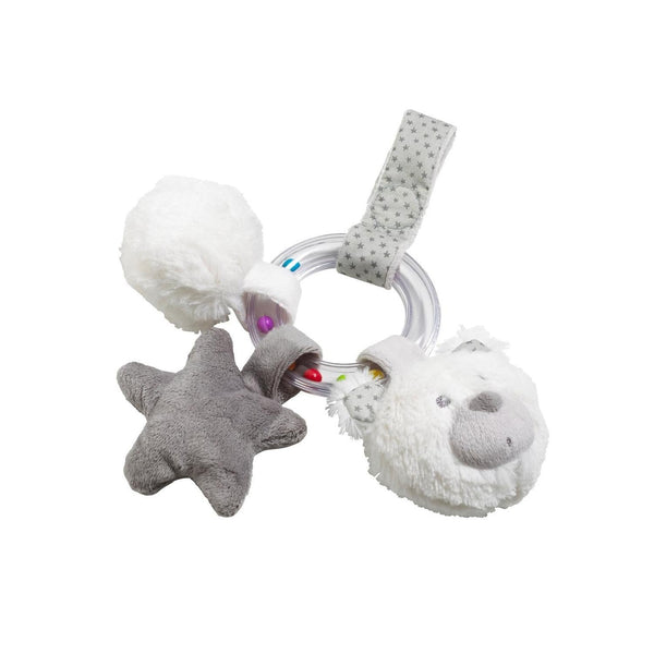 Hochet Ours En Velours Gris