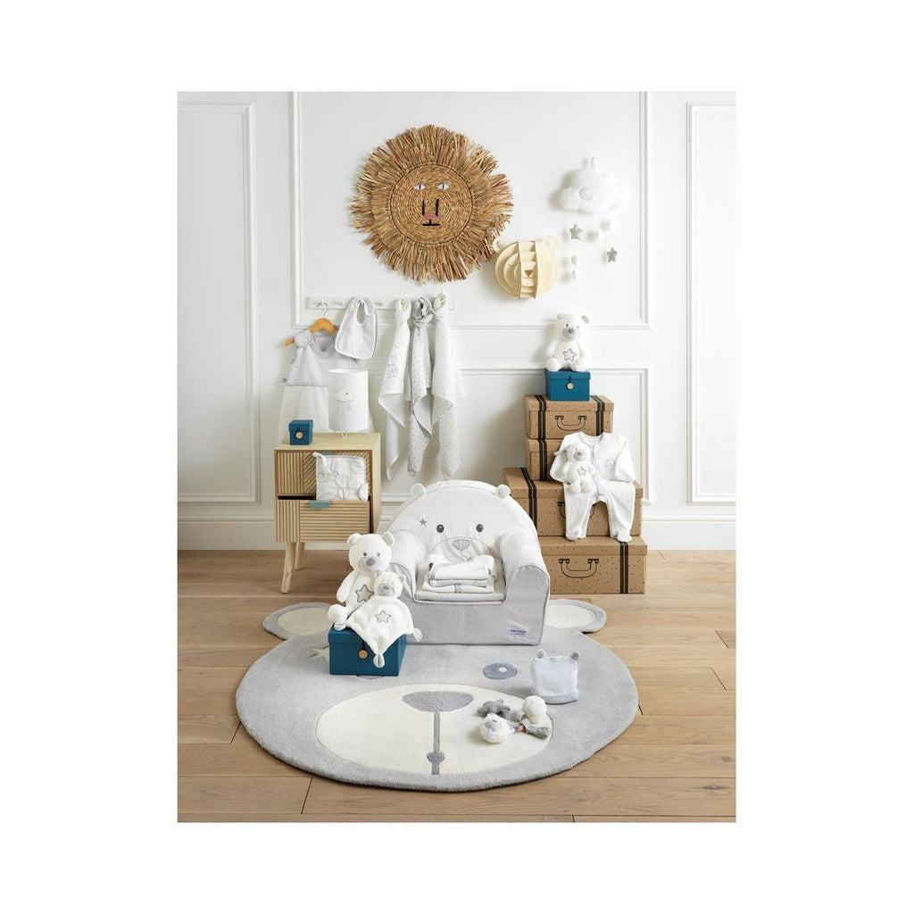 Hochet Ours En Velours Gris