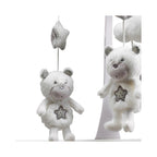 Mobile Musical Bébé Ours En Polyester Blanc