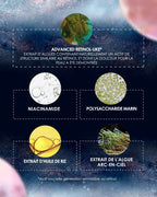 Laboratoire Garancia Crème de jour [ ÉCLAIR DE LUNE La Foudroyante ] Composition de l'innovation Advanced Retinol-Like Garancia : extrait d'algues (alternative douce au rétinol), Niacinamide, Polysaccharide marin, extrait d'huile de riz et extrait de l'algue arc-en-ciel.