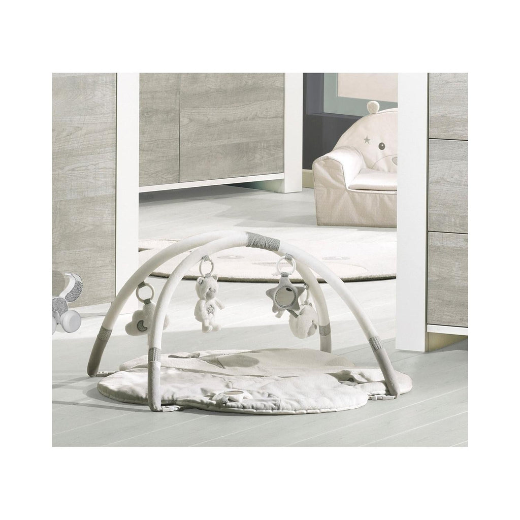 Tapis D'Éveil Nuage Avec Arches En Polyester Blanc