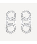 Boucles D'Oreilles "Ollie" - D0,12/60 - Or Blanc