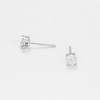 Boucles D'Oreilles "Puce Grande Illusion" Diamant 0,01/2 - Or Blanc