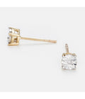 Boucles D'Oreilles "Puce Grande Illusion" - Diamant 0,01/2 - Or Jaune