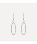 Boucles D'Oreilles "Becilia" - D0,09Ct/30 - Or Blanc