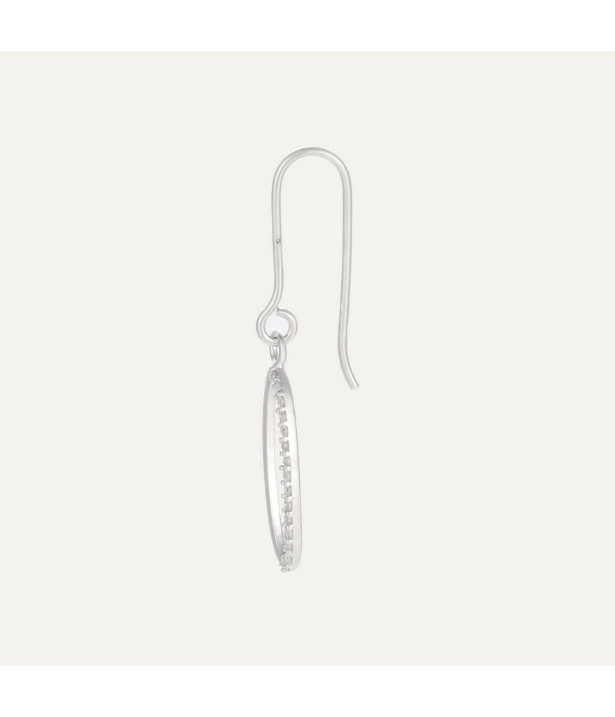 Boucles D'Oreilles "Becilia" - D0,09Ct/30 - Or Blanc