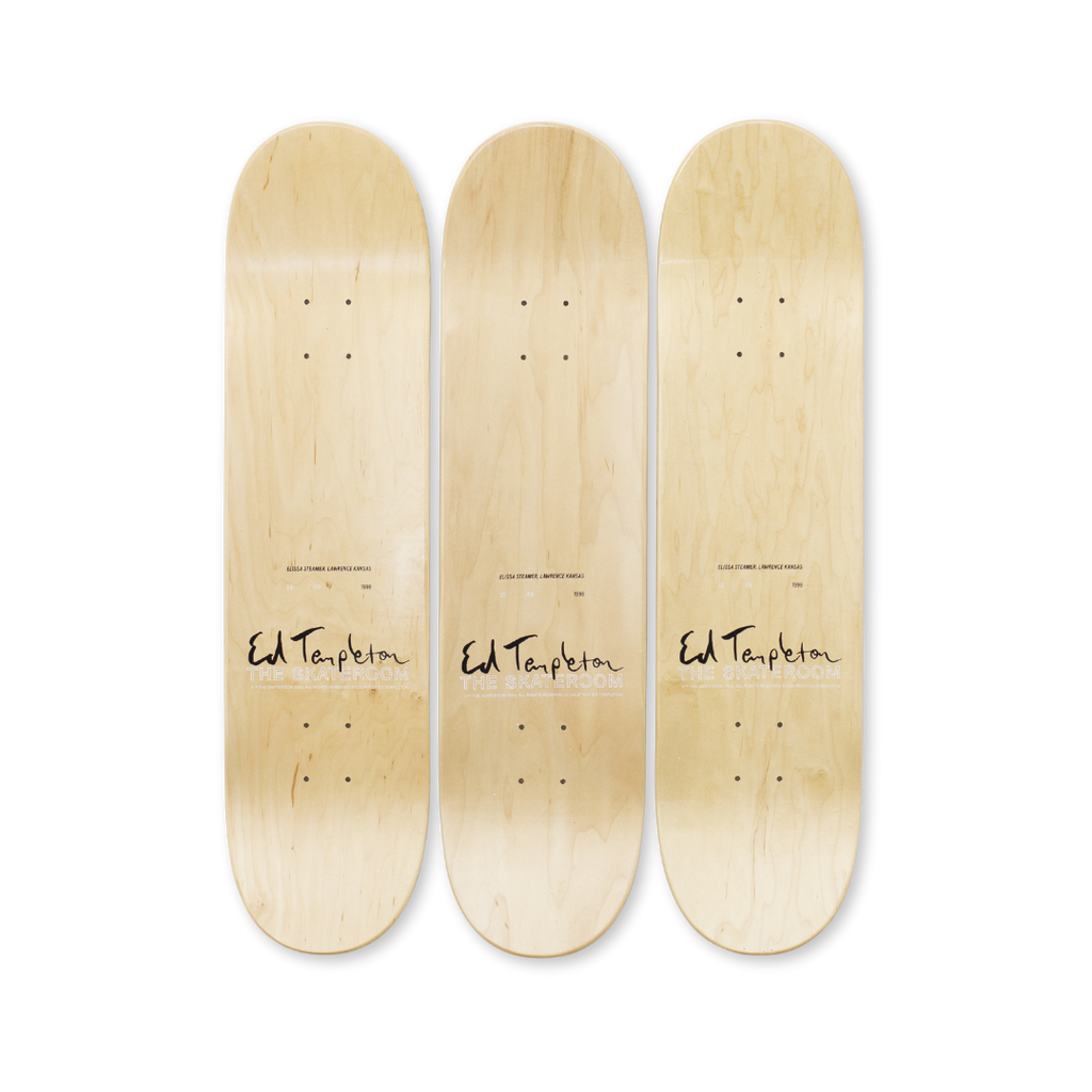 ed Templeton Elissa steamer Lawrence Kansas hand signed edition top triptych by the skateroom
