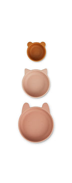 Liewood - Bol Enfant Durable - Lot De 3 Eddie - Rose Multi Mix