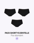 Pack Trio Shorty Dentelle