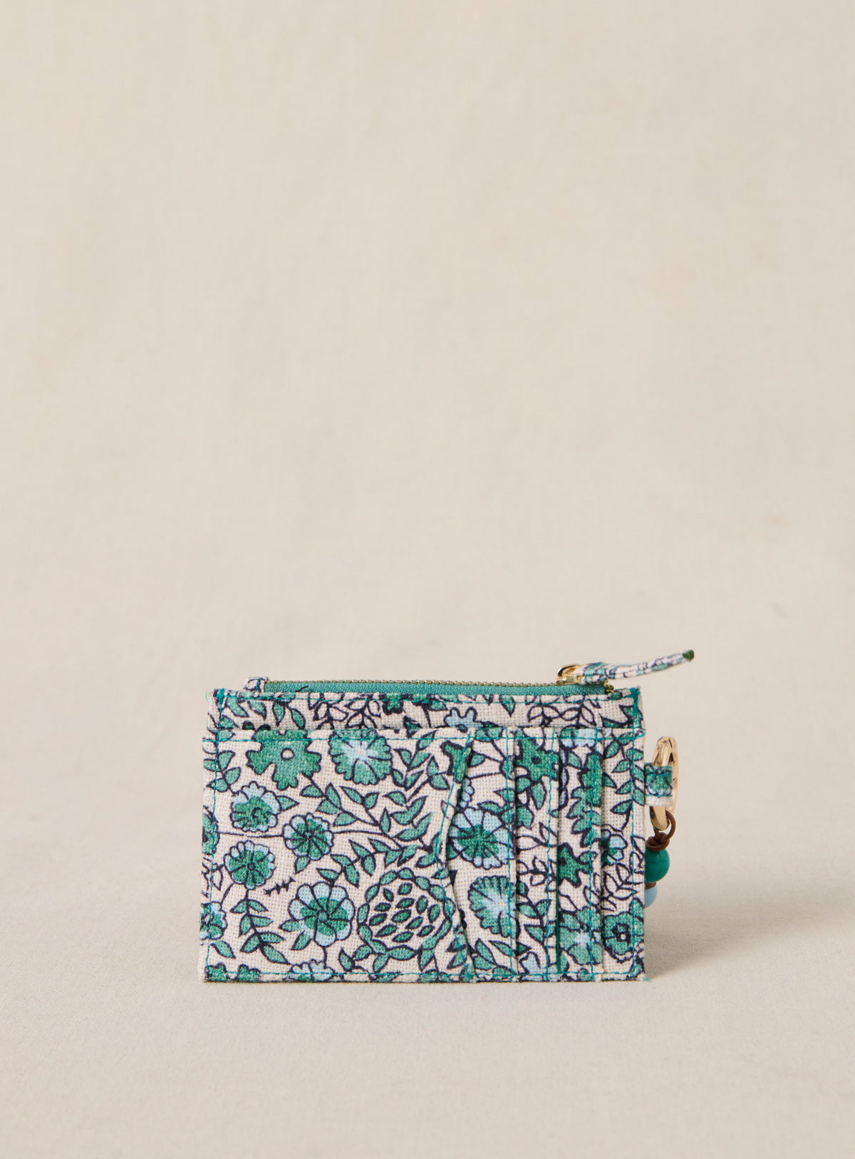 Porte Cartes Elmo Textile - Indian Vert