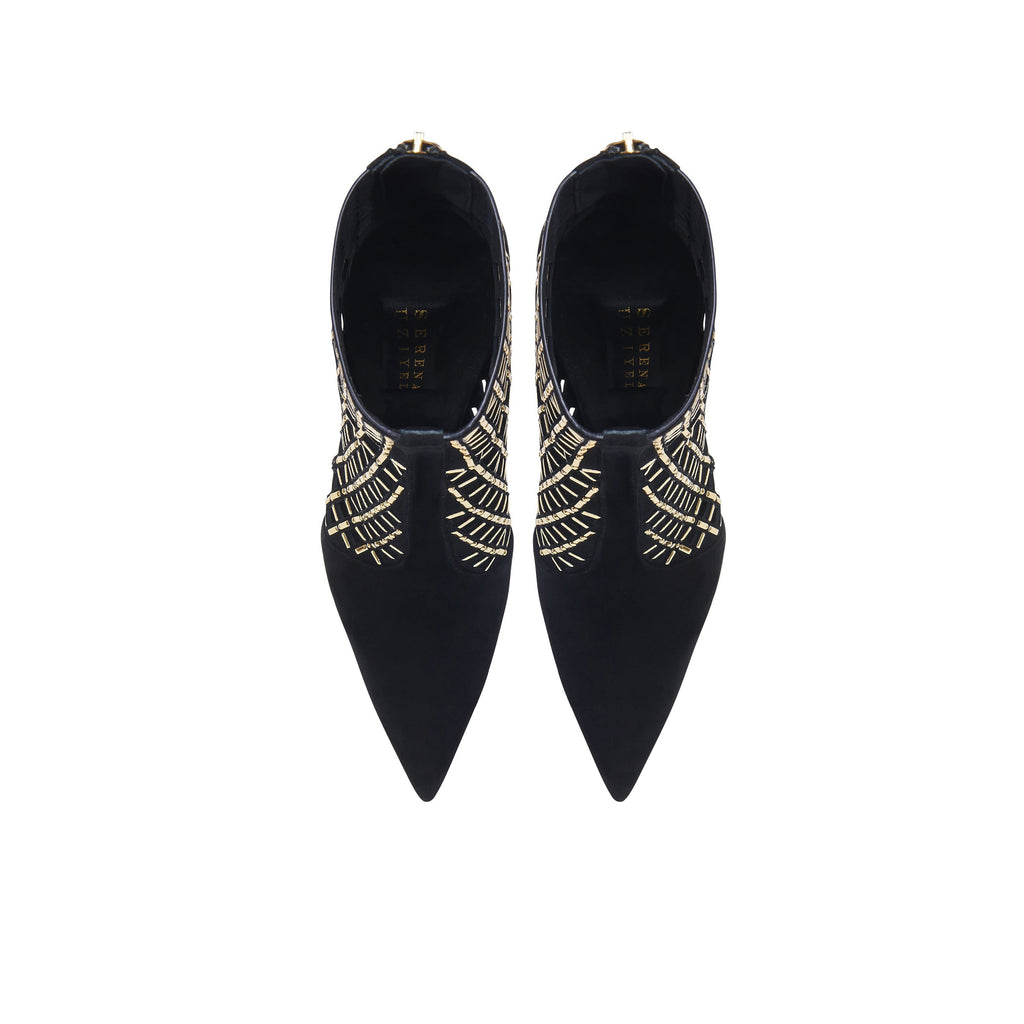 Elora Black High-Heel Ankle Boot