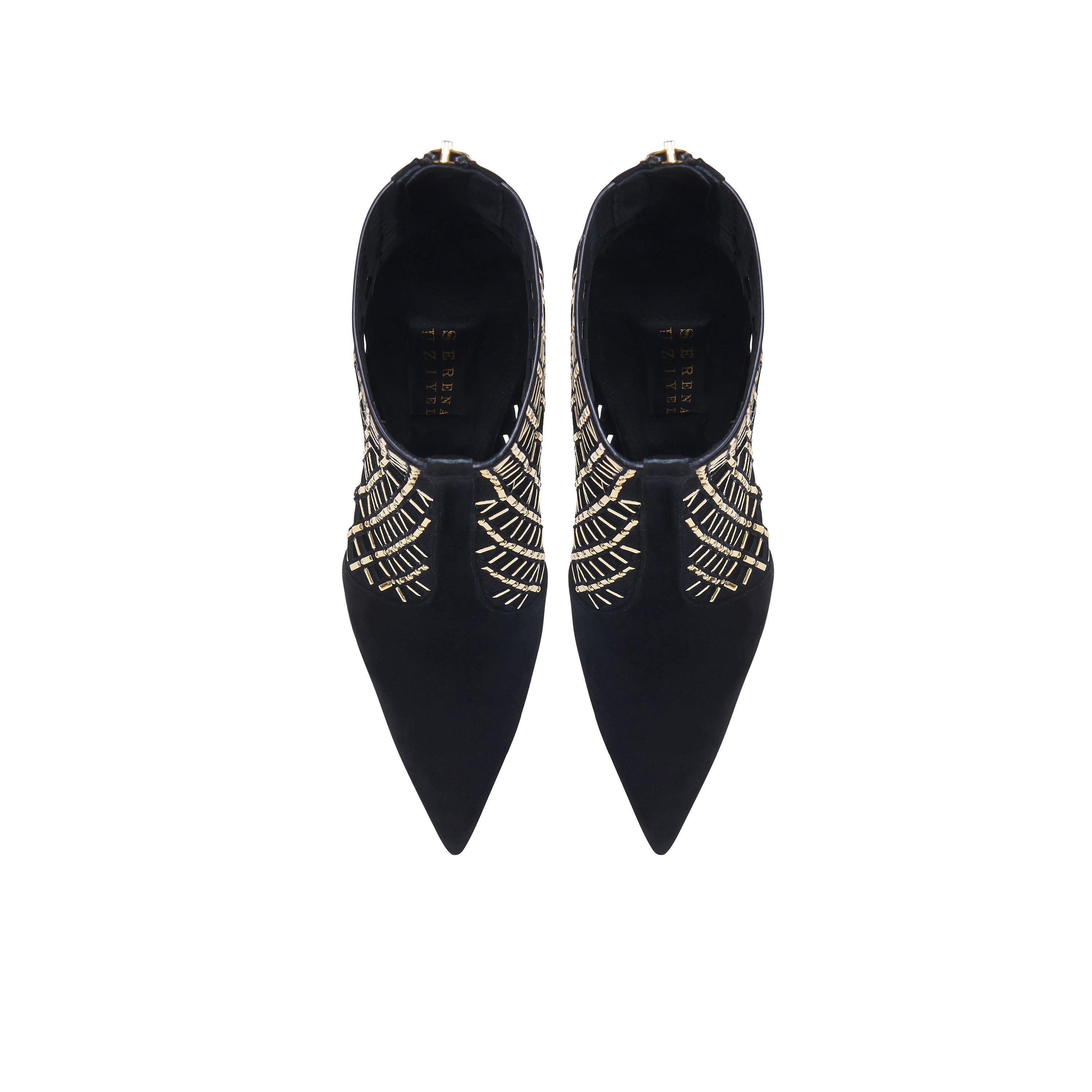 Elora Black High-Heel Ankle Boot