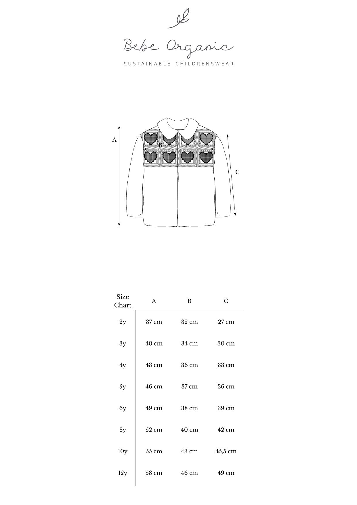 Veste Emma Heart Au Crochet - Enfant