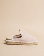 Espadrilles Plate Copenhague - Cuir Daim Rose - Femme