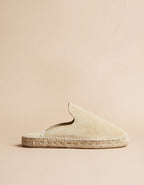 Espadrilles Plate Copenhague - Cuir Daim Beige - Femme