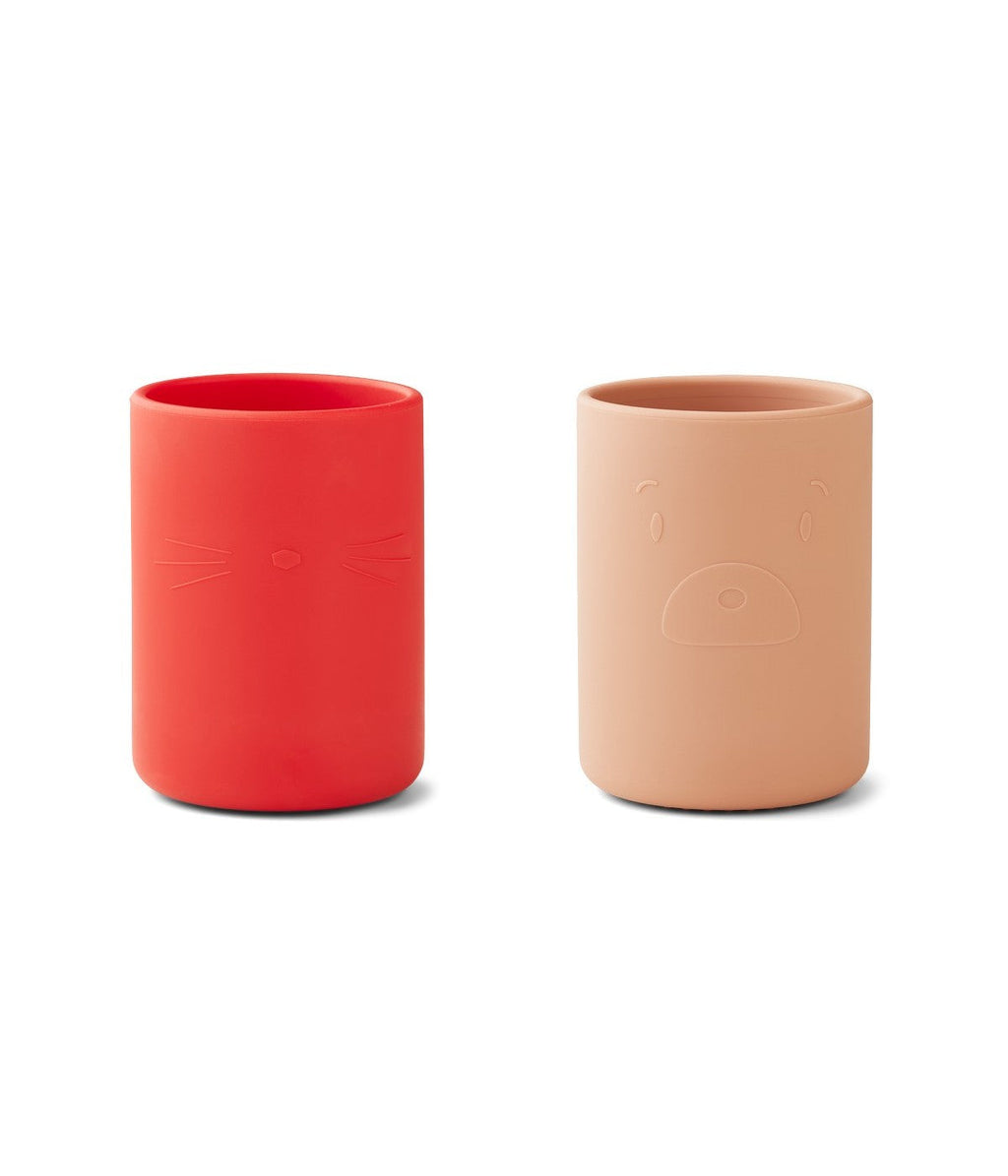 Tasse Ethan - Lot De 2 - Rouge Pomme / Rose De Toscane