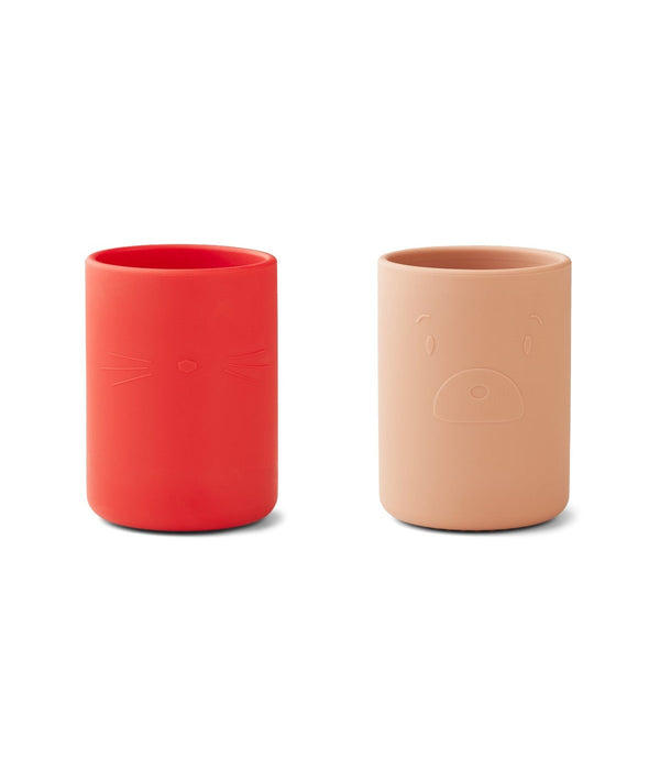 Tasse Ethan - Lot De 2 - Rouge Pomme / Rose De Toscane
