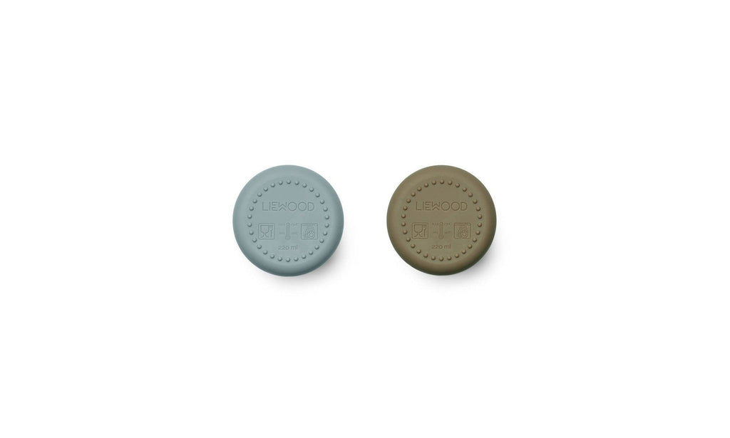 Set De 2 Gobelets Ethan - Blue Fog / Khaki Mix