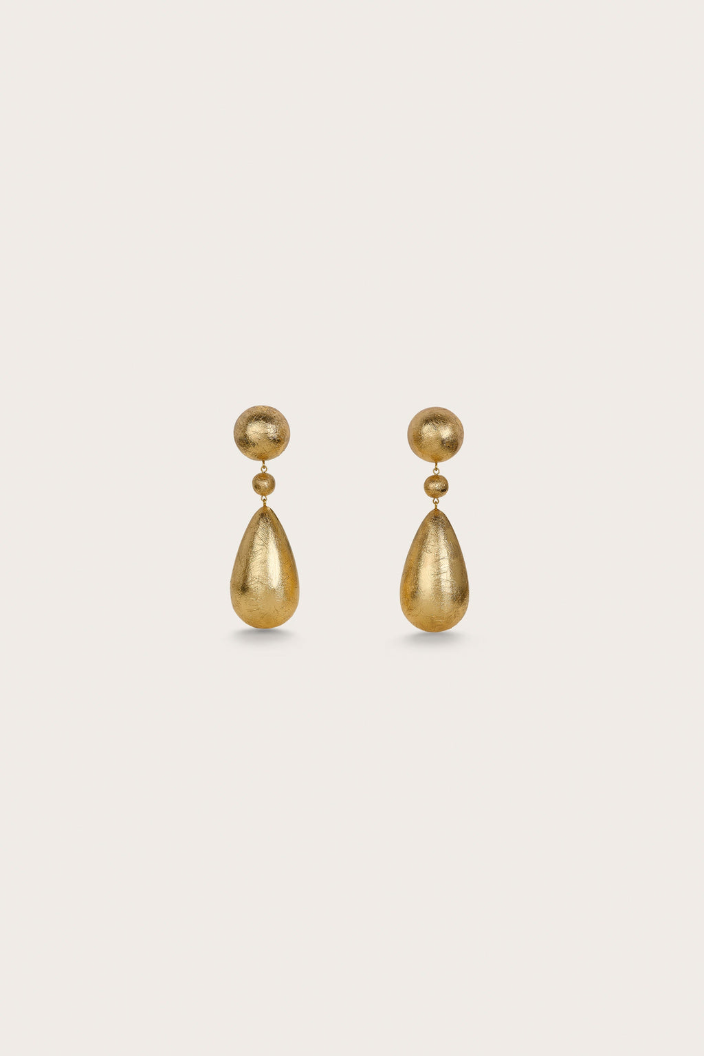 Boucles D'Oreilles Eviana - Gold Foiled Wood