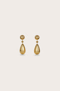 Boucles D'Oreilles Eviana - Gold Foiled Wood