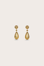 Boucles D'Oreilles Eviana - Gold Foiled Wood
