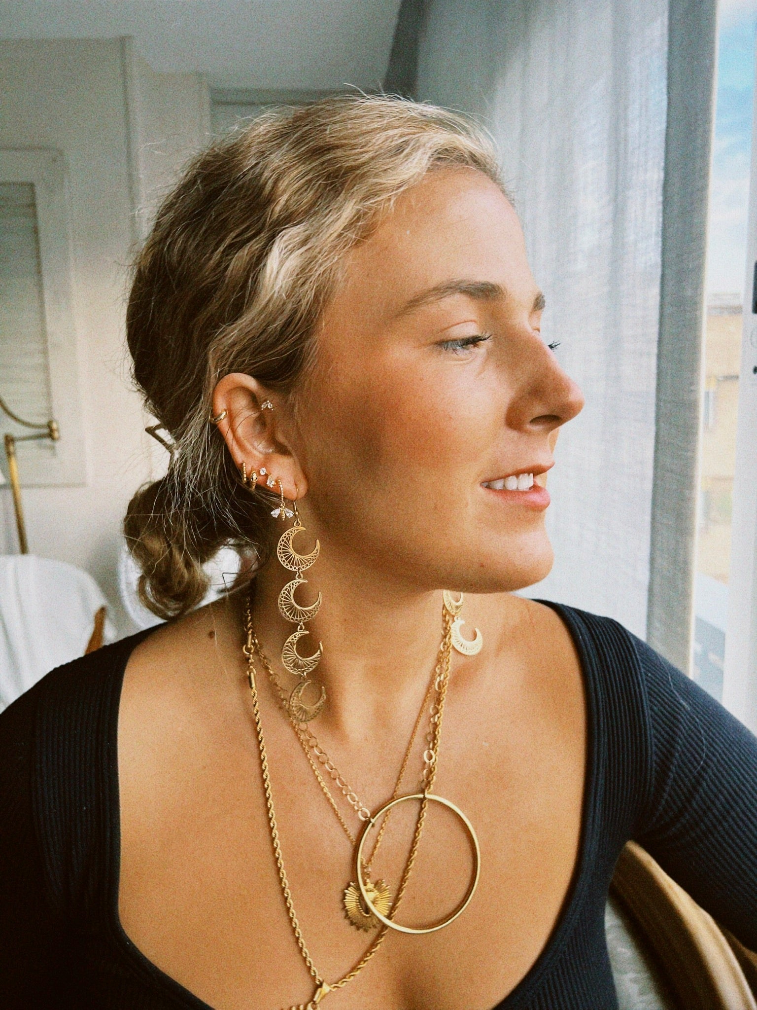 Boucles D'Oreilles Lunas