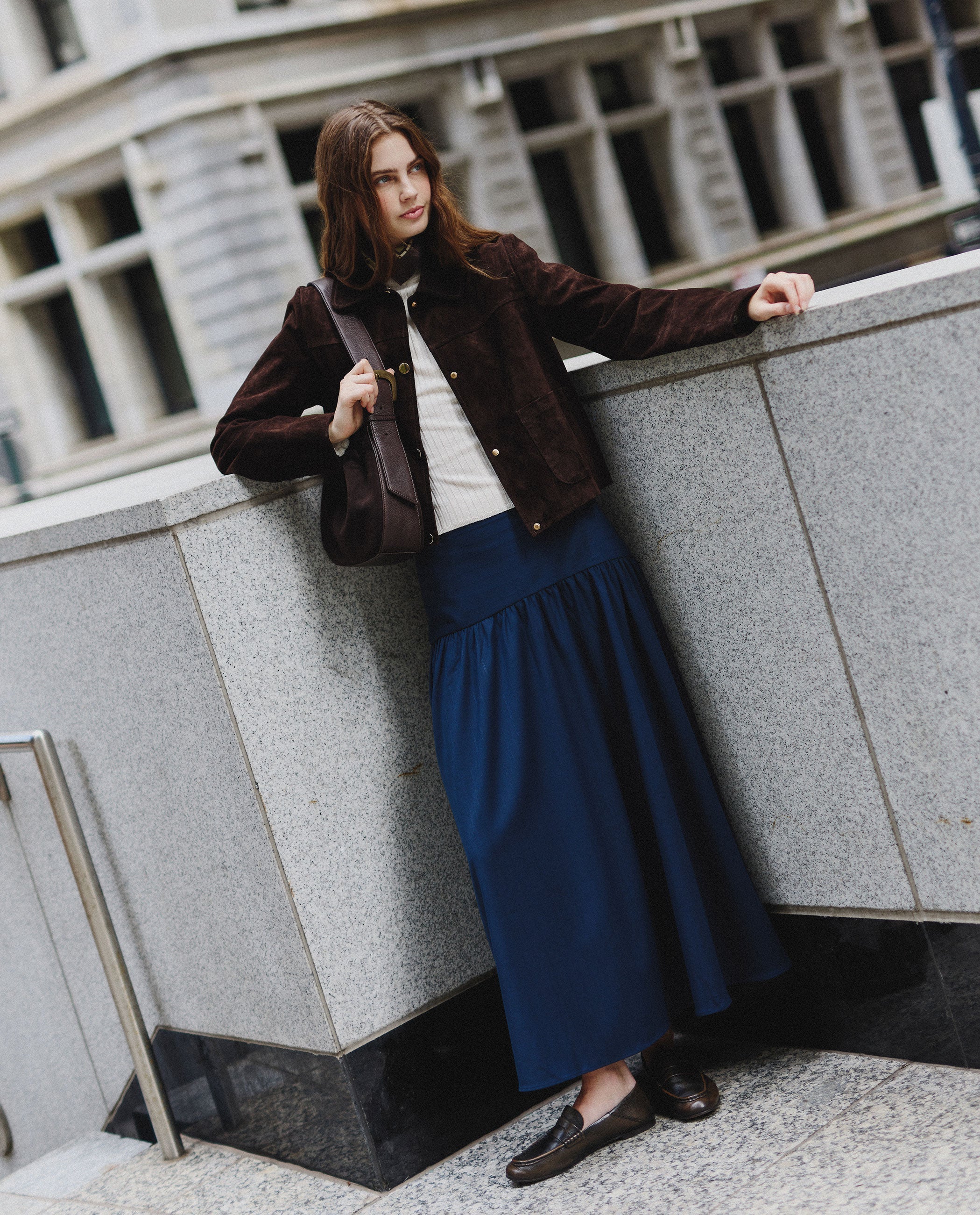 Jupe City Spot - Bleu Marine