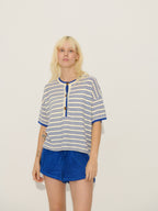 Pull Pierce - Ivoire-Marine