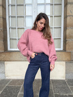 Pull En Maille Jade Vieux Rose