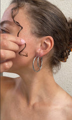 Boucles D'Oreilles Duo Thin Hailey Hoops
