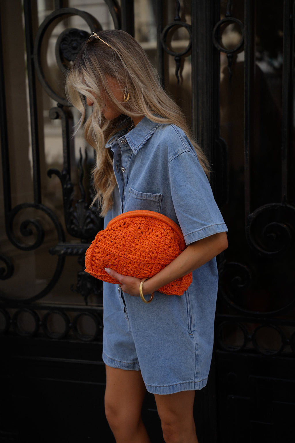 Combishort En Jean Suzon - Bleue