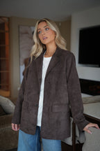 Blazer Suédé Trecy - Chocolat