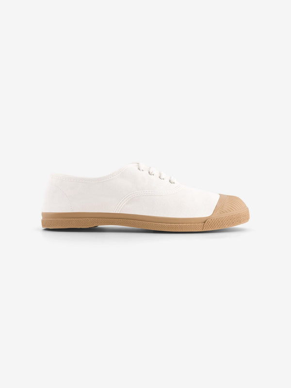 Tennis Lacets Colorsole Femme - Blanc