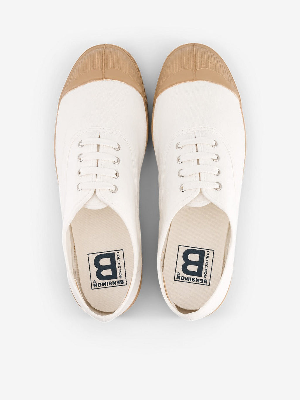 Tennis Lacets Colorsole Femme - Blanc