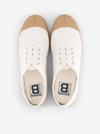 Tennis Lacets Colorsole Femme - Blanc