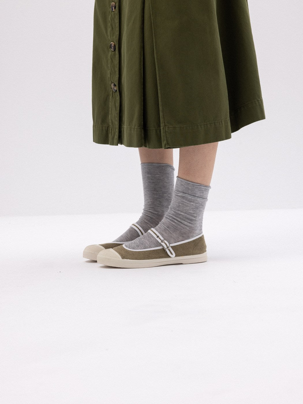 Tennis Babies Eponge Femme - Kaki