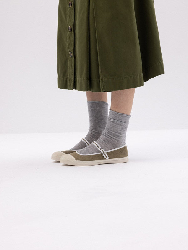 Tennis Babies Eponge Femme - Kaki