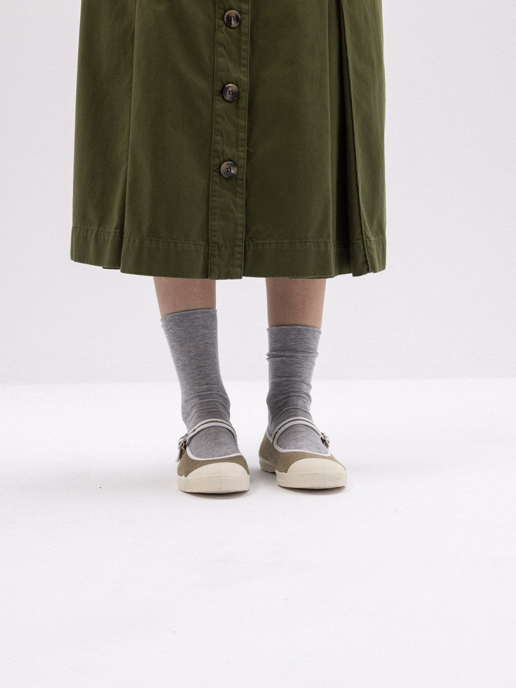 Tennis Babies Eponge Femme - Kaki