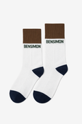 Chaussettes Colorblock - Ivoire-Caramel