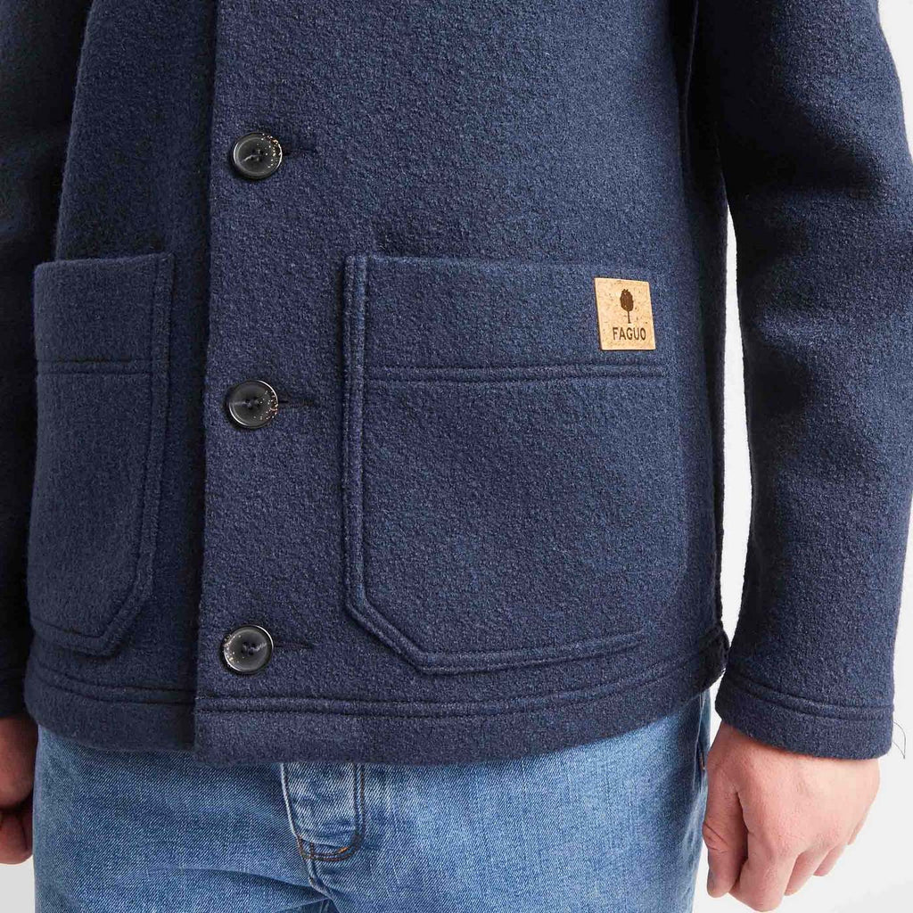 Veste Lorge  Wool - Bleu Foncé - Homme
