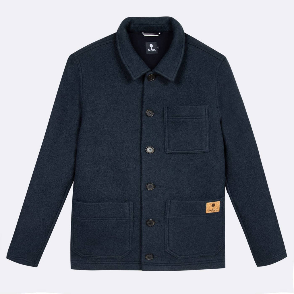 Veste Lorge  Wool - Bleu Foncé - Homme