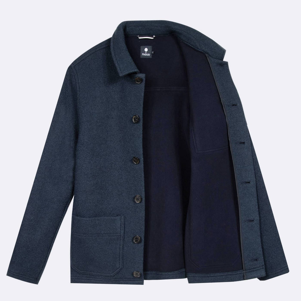 Veste Lorge  Wool - Bleu Foncé - Homme