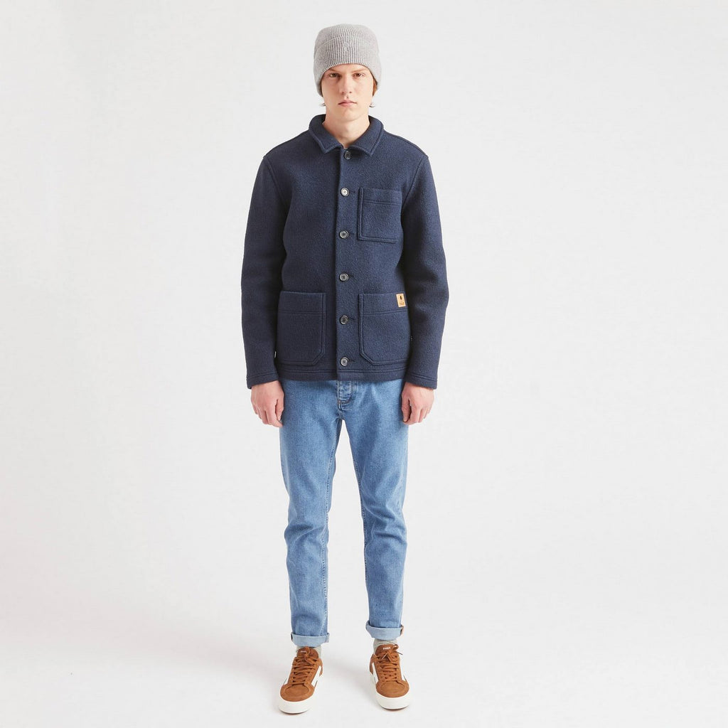 Veste Lorge  Wool - Bleu Foncé - Homme