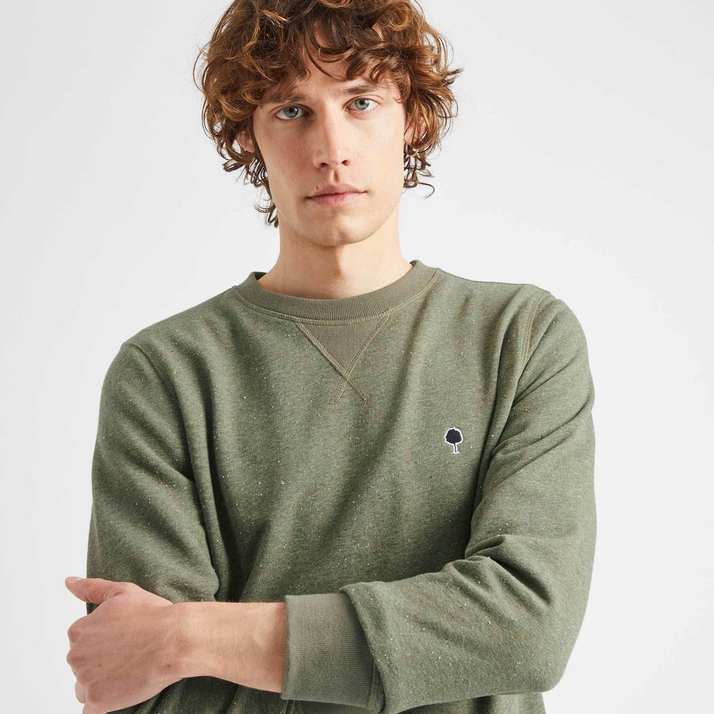 Sweat Col Rond Kaki Donon - Homme