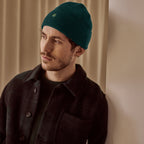 Dark Green Beanny Beany - Homme