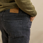 Jean Gris Foncé Denim Slim - Homme
