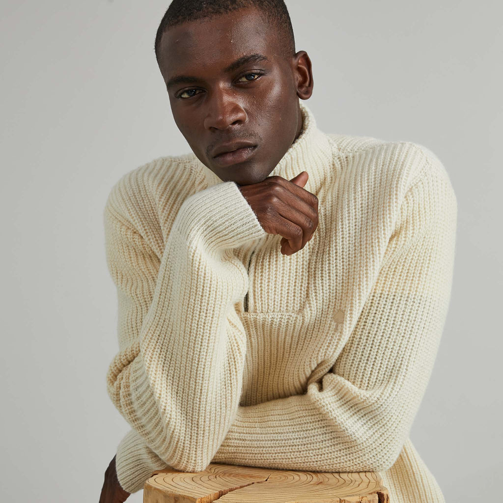 Pull Ardenne  Wool - Ecru - Homme