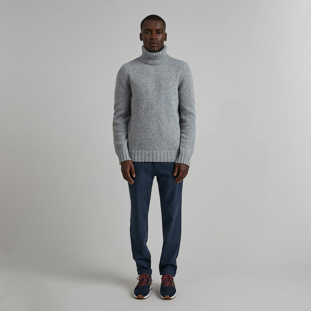 Pull Col Roule Belouve - Gris - Homme