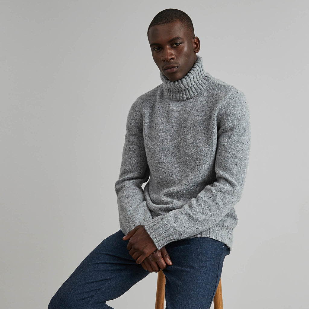 Pull Col Roule Belouve - Gris - Homme